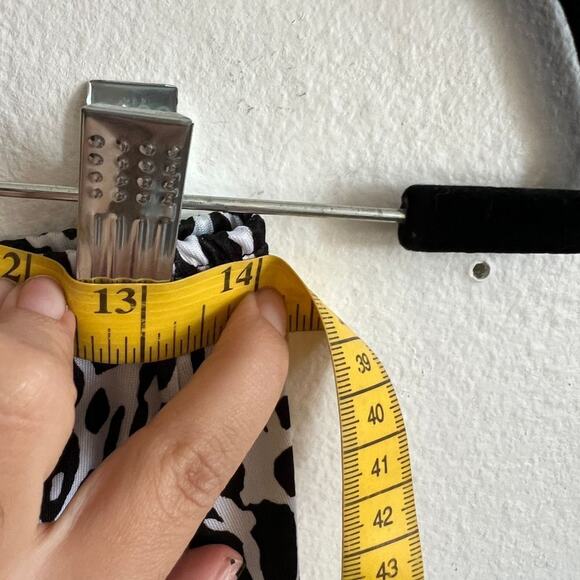 White Zebra Print Midi Skirt,‎  Y2K, Grunge, Boho, Festival, Small, Edgy - Picture 4 of 4